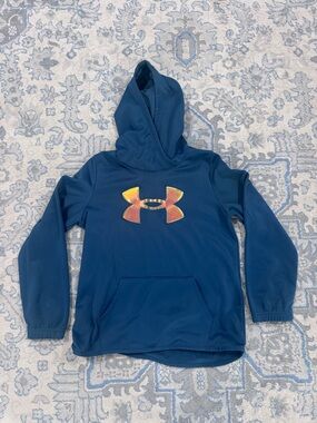 Jordan Boys' Navy Hoodie with Iridescent Logo